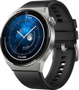 Huawei Watch GT 3 Pro Titanium HarmonyOS Su Geçirmez 46.6 mm Fluoro Kauçuk Kordon Daire Unisex Akıllı Saat Siyah
