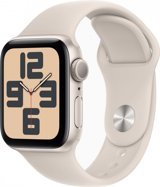 Apple Watch SE 2 Apple Uyumlu WatchOS Su Geçirmez 40 mm Silikon Kordon Kare Unisex Akıllı Saat Krem
