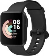 Xiaomi Mi Watch Lite Su Geçirmez 41 mm Silikon Kordon Kare Unisex Akıllı Saat Siyah