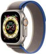 Apple Watch Ultra Apple Uyumlu WatchOS Su Geçirmez 49 mm Naylon Örgü Kordon Kare Unisex Sim Kartlı Akıllı Saat Gri