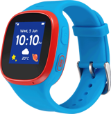 Alcatel Move Time MT30 GPS Su Geçirmez Silikon Kordon Kare Sim Kartlı Çocuk Akıllı Saat Mavi