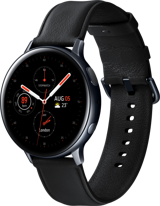 Samsung Galaxy Watch Active 2 (SM-R820NS) Tizen Su Geçirmez 44 mm Deri Kordon Daire Unisex Akıllı Saat Siyah