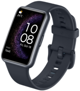 Huawei Watch Fit SE Su Geçirmez 46 mm Silikon Kordon Dikdörtgen Unisex Akıllı Saat Siyah