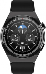 Winex Watch GT3 Max Silikon Kordon Daire Tansiyon Ölçen Unisex Akıllı Saat Siyah