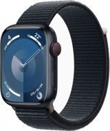 Apple Watch Series 9 Cellular Apple Uyumlu WatchOS Su Geçirmez 45 mm Örgü Kordon Kare Unisex Sim Kartlı Akıllı Saat Siyah