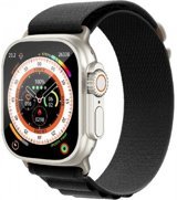 LinkTech LT Watch S90 Premium Su Geçirmez 49 mm Silikon Kordon Kare Unisex Akıllı Saat Siyah