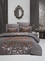 Komfort Home Saten Kışlık 160 x 220 cm Desenli Tek Kişilik Nevresim Takımı Çok Renkli