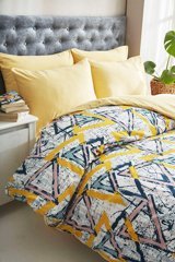 Mira Home Pamuk Polyester Dört Mevsim 160 x 200 cm Desenli Tek Kişilik Nevresim Takımı Sarı