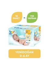 Uni Baby Yenidoğan 40 Yaprak 18'li Paket Islak Mendil