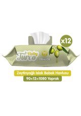 Baby Turco Zeytinyağlı 90 Yaprak 24'lü Paket Islak Bebek Havlusu