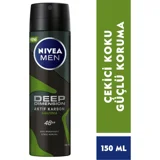 Nivea Deep Dimension Pudrasız Ter Önleyici Antiperspirant Sprey Erkek Deodorant 150 ml