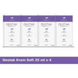 Deotak Soft Pudrasız Ter Önleyici Organik Krem Unisex Deodorant 4x35 ml