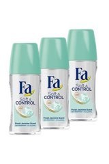Fa Soft&Control Pudrasız Ter Önleyici Antiperspirant Roll-On Unisex Deodorant 3x50 ml