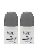 Deotak Invisible Pudrasız Ter Önleyici Roll-On Erkek Deodorant 2x35 ml