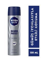 Nivea Silver Protect Pudrasız Ter Önleyici Antiperspirant Sprey Erkek Deodorant 150 ml