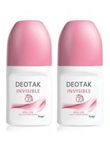 Deotak Invisible Pudrasız Ter Önleyici Roll-On Kadın Deodorant 2x35 ml