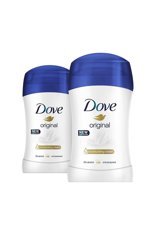 Dove Original Pudrasız Ter Önleyici Antiperspirant Stick Kadın Deodorant 2x40 ml