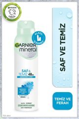 Garnier Mineral Saf&Temiz Pudrasız Ter Önleyici Antiperspirant Sprey Kadın Deodorant 150 ml