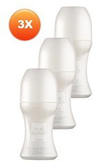 Avon Pur Blanca Pudrasız Ter Önleyici Antiperspirant Roll-On Kadın Deodorant 3x50 ml
