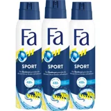 Fa Sport Pudrasız Ter Önleyici Sprey Erkek Deodorant 3x150 ml