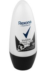 Rexona Invisible On Black+White Clothes Pudrasız Ter Önleyici Antiperspirant Roll-On Kadın Deodorant 50 ml