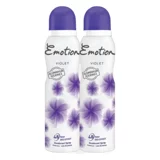 Emotion Violet Pudrasız Ter Önleyici Sprey Kadın Deodorant 2x150 ml