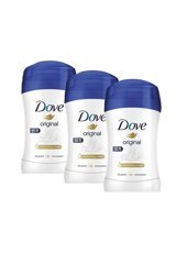 Dove Original Pudrasız Ter Önleyici Antiperspirant Stick Kadın Deodorant 3x40 ml