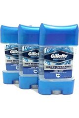 Gillette Cool Wave Pudrasız Ter Önleyici Antiperspirant Jel Erkek Deodorant 3x70 ml