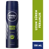 Nivea Fresh Power Pudrasız Ter Önleyici Antiperspirant Sprey Erkek Deodorant 150 ml