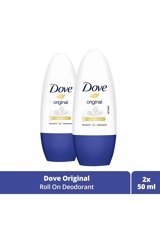 Dove Original Pudrasız Ter Önleyici Antiperspirant Roll-On Kadın Deodorant 2x50 ml