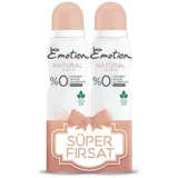 Emotion Natural Bloom Pudrasız Ter Önleyici Sprey Kadın Deodorant 2x150 ml