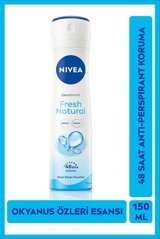 Nivea Fresh Natural Pudrasız Ter Önleyici Antiperspirant Sprey Kadın Deodorant 150 ml