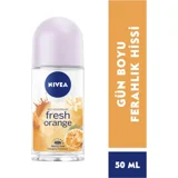 Nivea Fresh Orange Pudrasız Ter Önleyici Antiperspirant Roll-On Kadın Deodorant 50 ml
