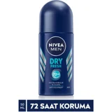 Nivea Dry Fresh Pudrasız Ter Önleyici Antiperspirant Roll-On Erkek Deodorant 50 ml