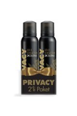 Privacy Gold Sensation Pudrasız Ter Önleyici Sprey Erkek Deodorant 2x150 ml