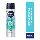 Nivea Cool Kick Fresh Pudrasız Ter Önleyici Antiperspirant Sprey Erkek Deodorant 150 ml