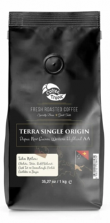 Coffee Tropic Single Origin Çiçek - Tütün Aromalı Papua New Guinea Western Highland Aa French Press Arabica Çekirdek Filtre Kahve 1000 gr