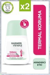 Garnier Mineral Termal Koruma Pudrasız Ter Önleyici Antiperspirant Roll-On Kadın Deodorant 2x50 ml