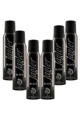 Jagler Black Pudrasız Ter Önleyici Sprey Erkek Deodorant 6x150 ml