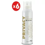 Privacy Gold Sensation Pudrasız Ter Önleyici Sprey Kadın Deodorant 6x150 ml