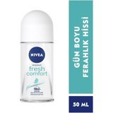 Nivea Fresh Comfort Pudrasız Ter Önleyici Roll-On Kadın Deodorant 50 ml