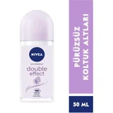 Nivea Double Effect Pudrasız Ter Önleyici Antiperspirant Roll-On Kadın Deodorant 50 ml