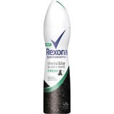 Rexona Invisible Black+White Fresh Pudrasız Ter Önleyici Antiperspirant Sprey Kadın Deodorant 150 ml