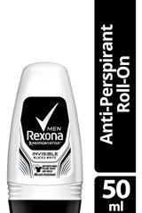 Rexona Invisible Black+White Pudrasız Ter Önleyici Antiperspirant Roll-On Erkek Deodorant 50 ml