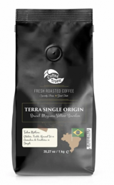 Coffee Tropic Terra Single Origin Çikolata - Fındık - Karamel Aromalı Brasil Mogiana Yellow Bourbon French Press Arabica Öğütülmüş Filtre Kahve 1000 gr