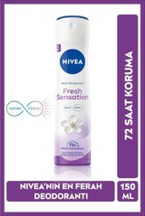 Nivea Fresh Sensation Pudrasız Ter Önleyici Antiperspirant Sprey Kadın Deodorant 150 ml