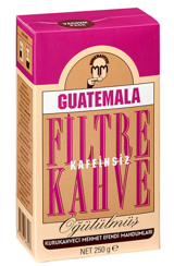 Kurukahveci Mehmet Efendi Guatemala Kafeinsiz Arabica Öğütülmüş Filtre Kahve 250 gr