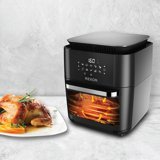 Rexon Airfryer 12 lt Tek Hazneli Led Ekranlı Yağsız Sıcak Hava Fritözü Siyah