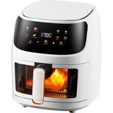 Raycy Airfryer 6 lt Tek Hazneli Led Ekranlı Yağsız Sıcak Hava Fritözü Beyaz