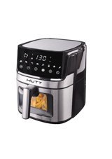 Hutt Oa6 Airfryer 6.5 lt Tek Hazneli Izgara Yapan Led Ekranlı Yağsız Sıcak Hava Fritözü Gri